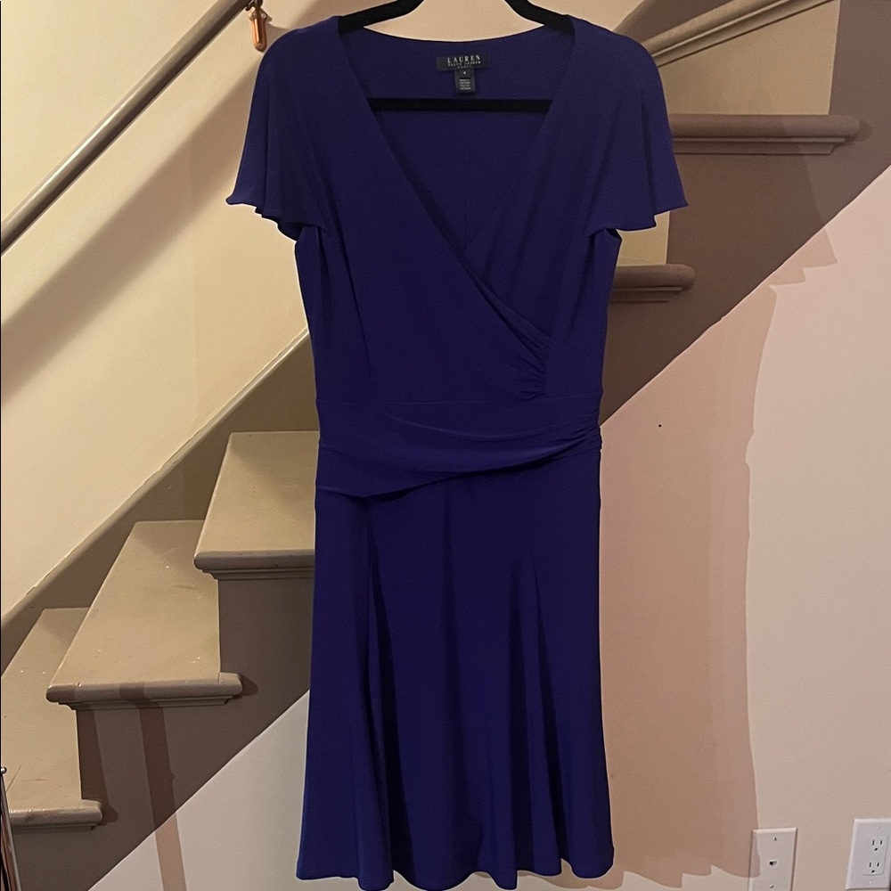 Lauren Ralph Lauren Deep Blue Midi Dress